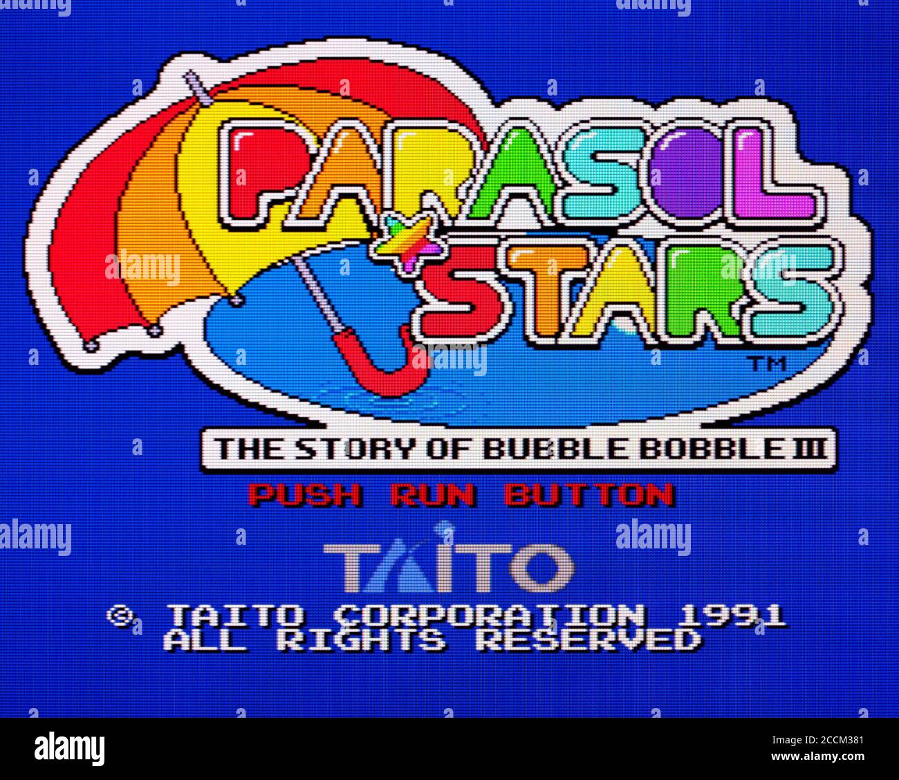 Gran roble Ciencias Sociales triatlón Parasol Stars - la historia de Bubble Bobble III - PC Engine Videogame -  sólo para uso editorial Fotografía de stock - Alamy