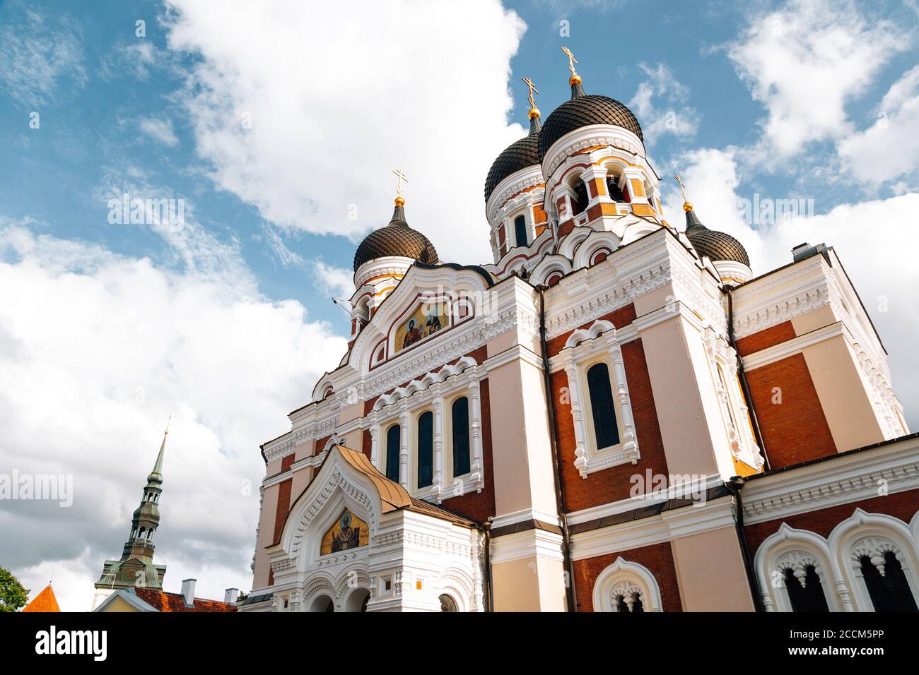 La Catedral Alexander Nevsky en Tallinn, Estonia Foto de stock