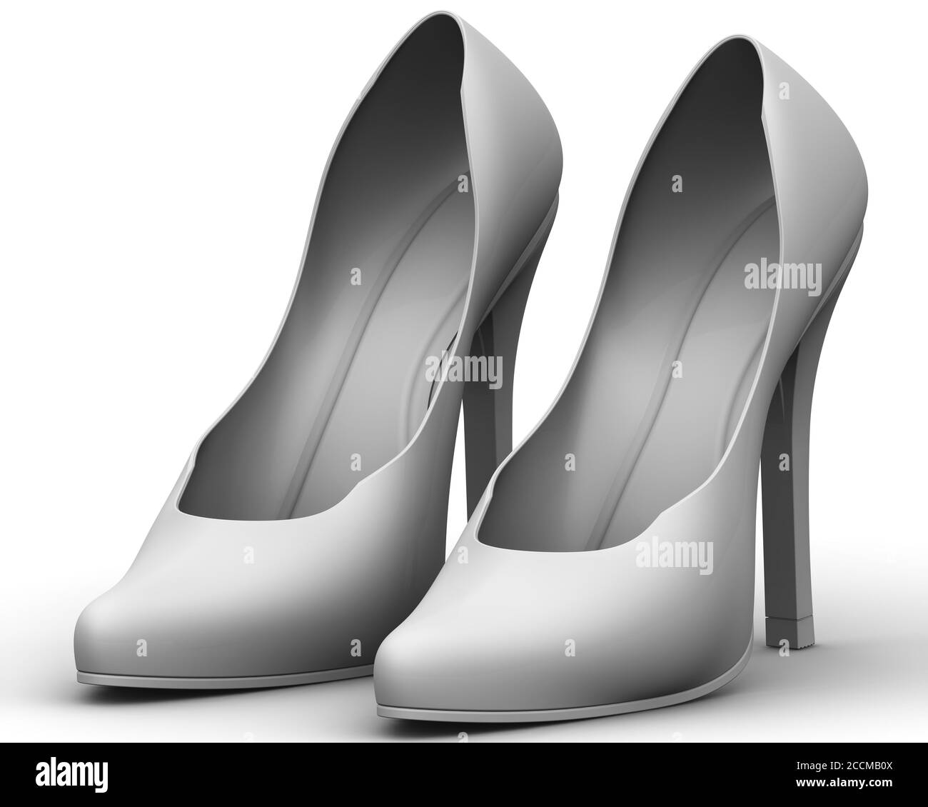 Zapatos de tacón alto de mujer Imágenes de stock en blanco y negro - Alamy