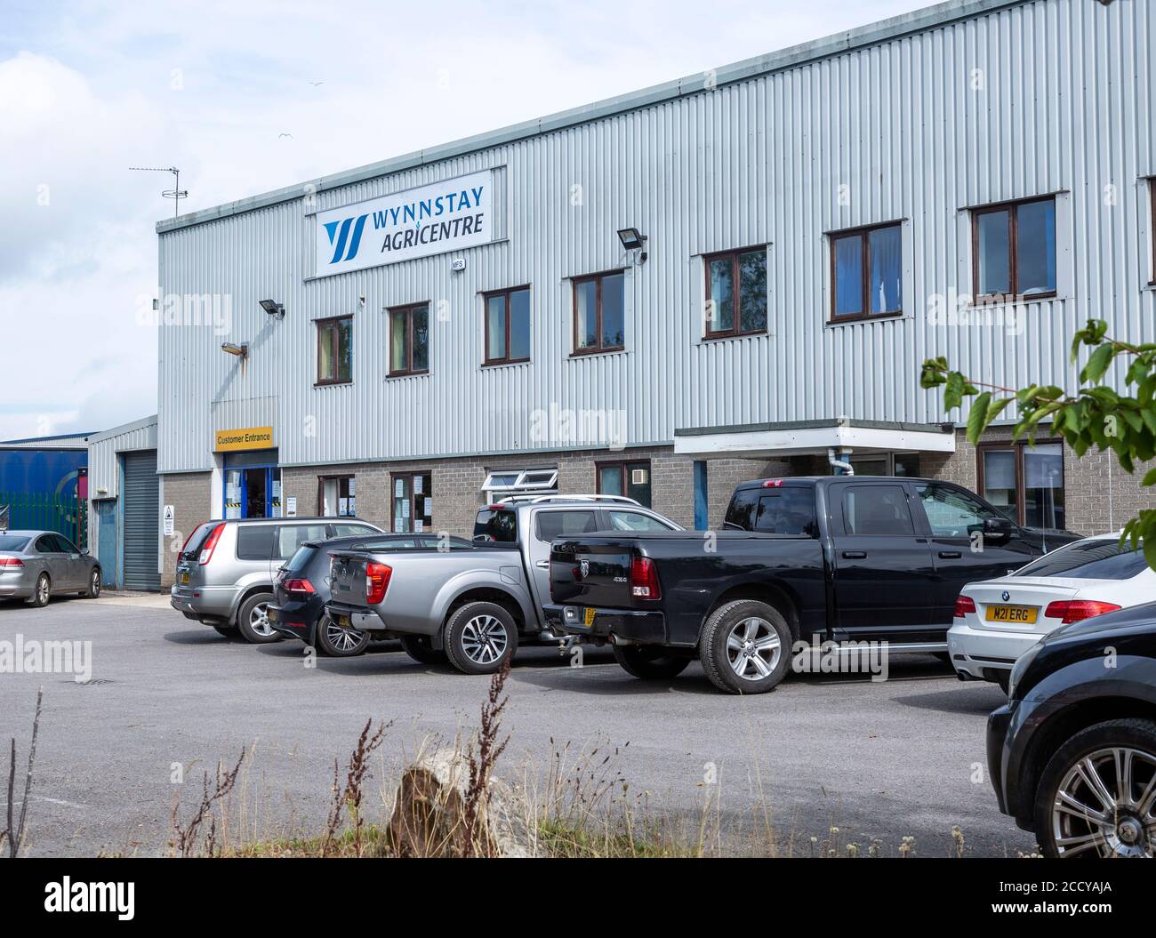 Edificio Wynnstay agricenter, Porte Marsh Industrial Estate, Calne, Wiltshire, Inglaterra, Reino Unido Foto de stock