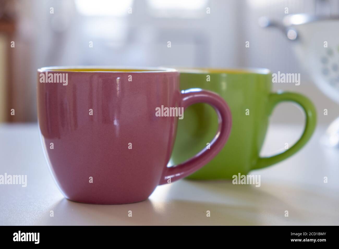 Ilustración del juego de tazas de café representación 3d de un juego de café