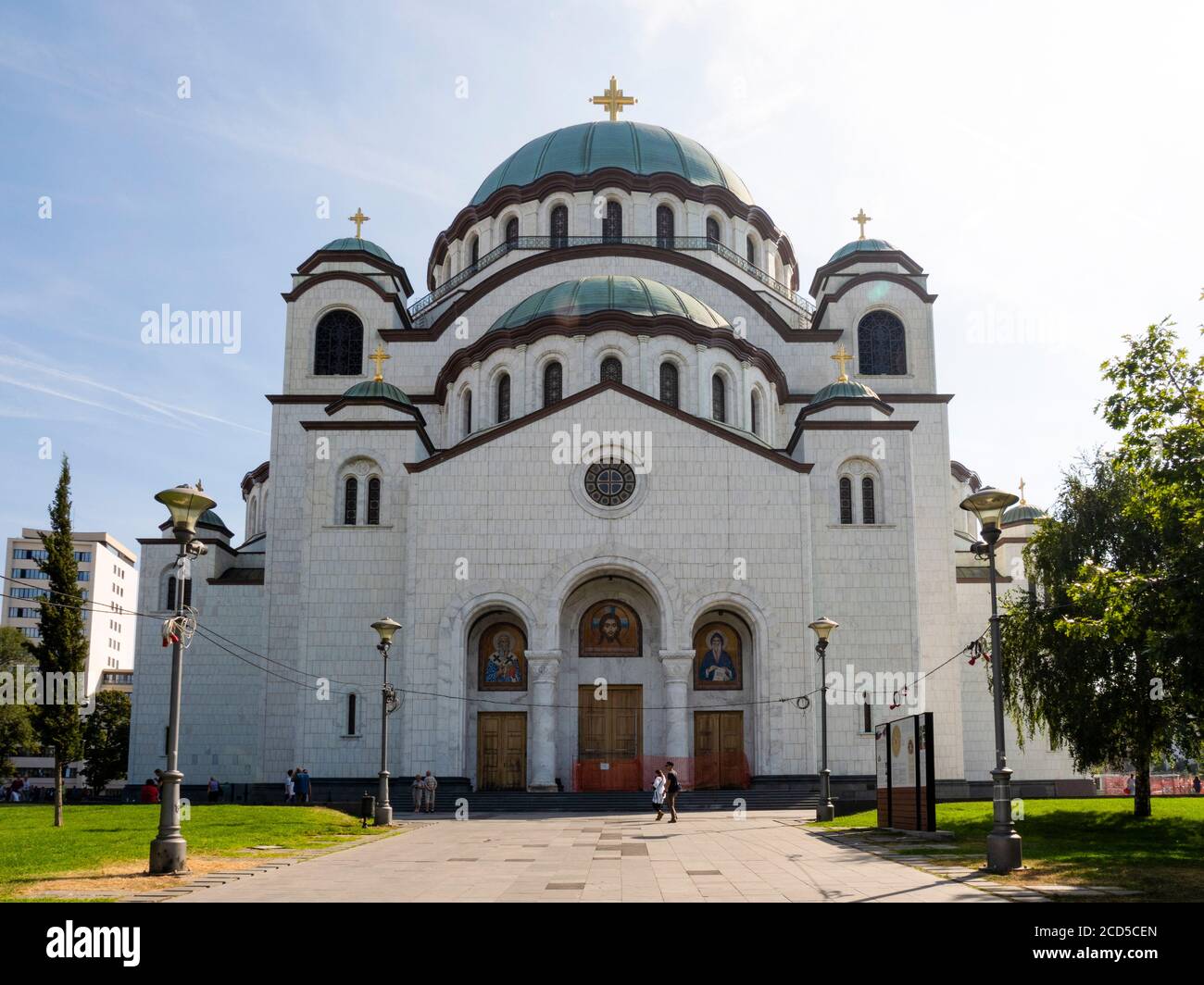 Exterior de la Iglesia de San Sava, Belgrado, Serbia Foto de stock