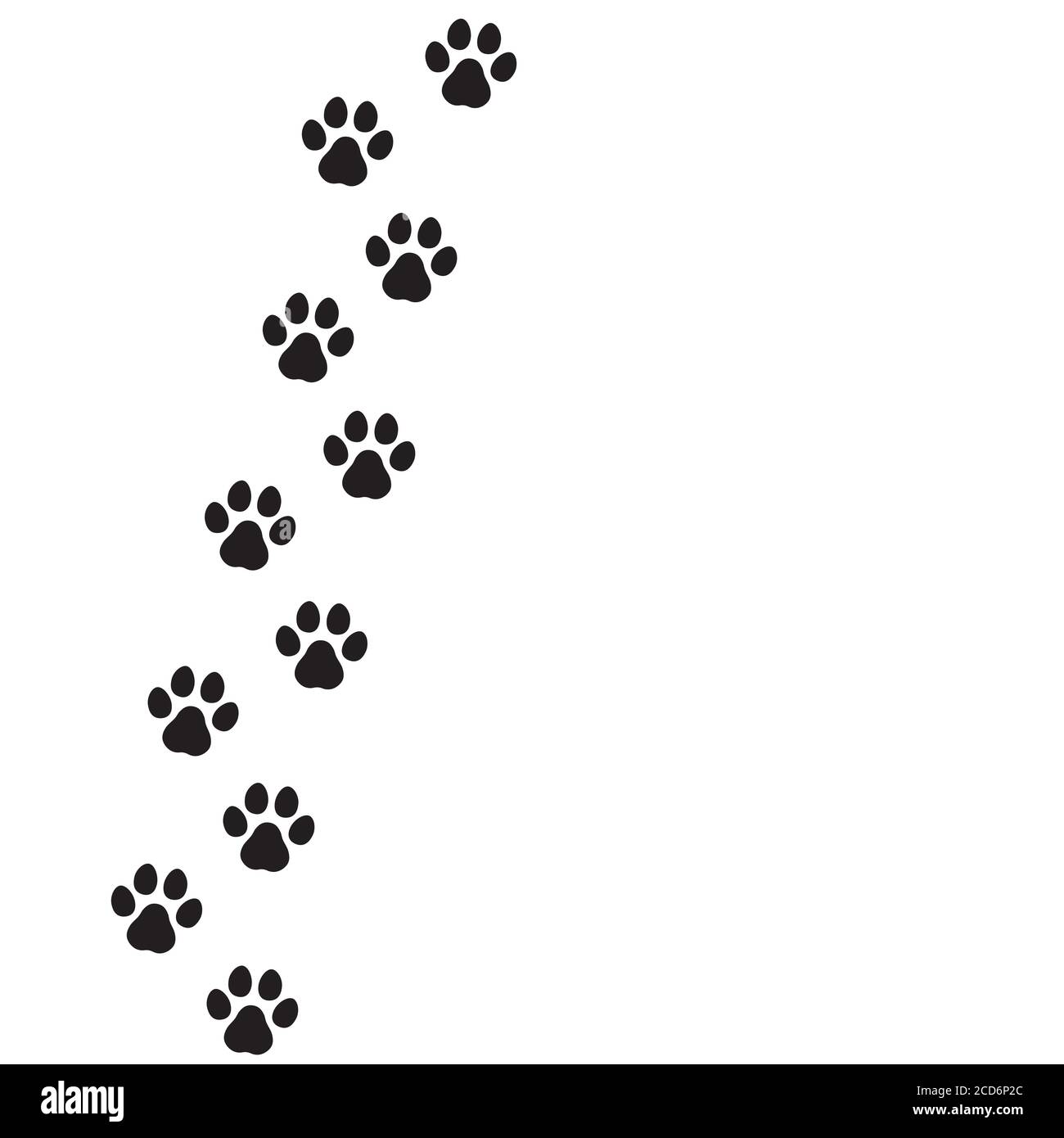 Icono de huella del perro. Estampado de Paw. Vector sobre fondo blanco  aislado. EPS 10 Imagen Vector de stock - Alamy