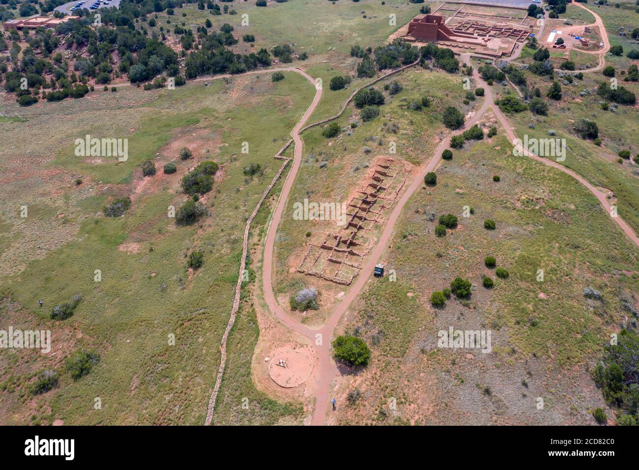 Parque Histórico Nacional de Pecos, Pecos, NM, EE.UU Foto de stock