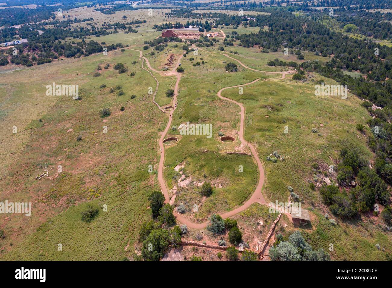 Parque Histórico Nacional de Pecos, Pecos, NM, EE.UU Foto de stock