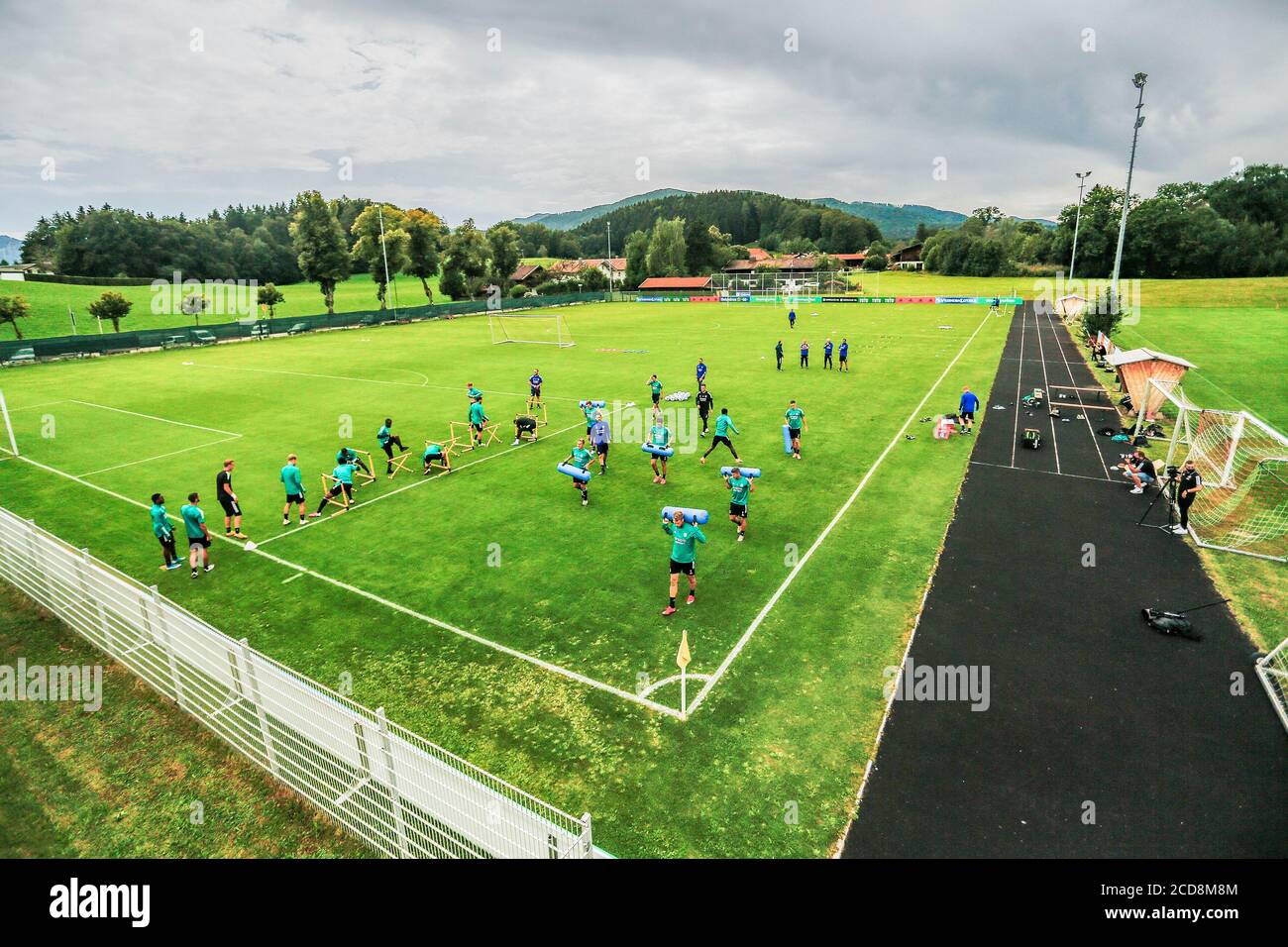 GMUND, 27-08-2020, Sportplatz Gmund, Pre-temporada 2020-2021, Entrenamiento de Feyenoord en Tirol. Descripción general durante la formación. Foto de stock