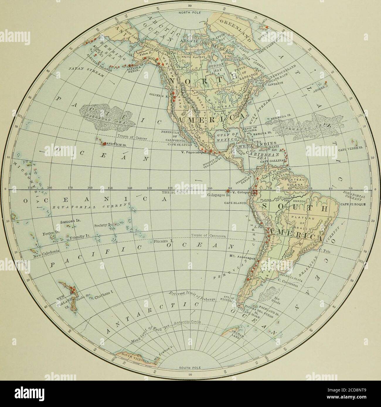 Geografía escolar de Harper . e ? Golfo de México ?Mar Caribe ? Behring Mar  ? Estrechos.-.-¿Qué tierras? ¿Qué navegantes decs se conecta?  Modelo.—estrecho de Behring, entre Asia y América del