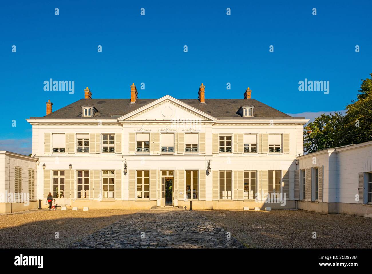 Francia, Essonne, Draveil, el castillo de Villiers, el ayuntamiento Foto de stock