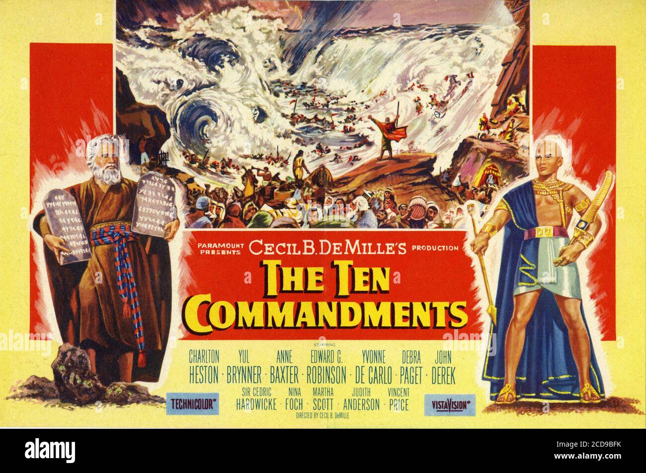 Los diez mandamientos Año 1956 Director Cecil B. DeMille Fotografía de