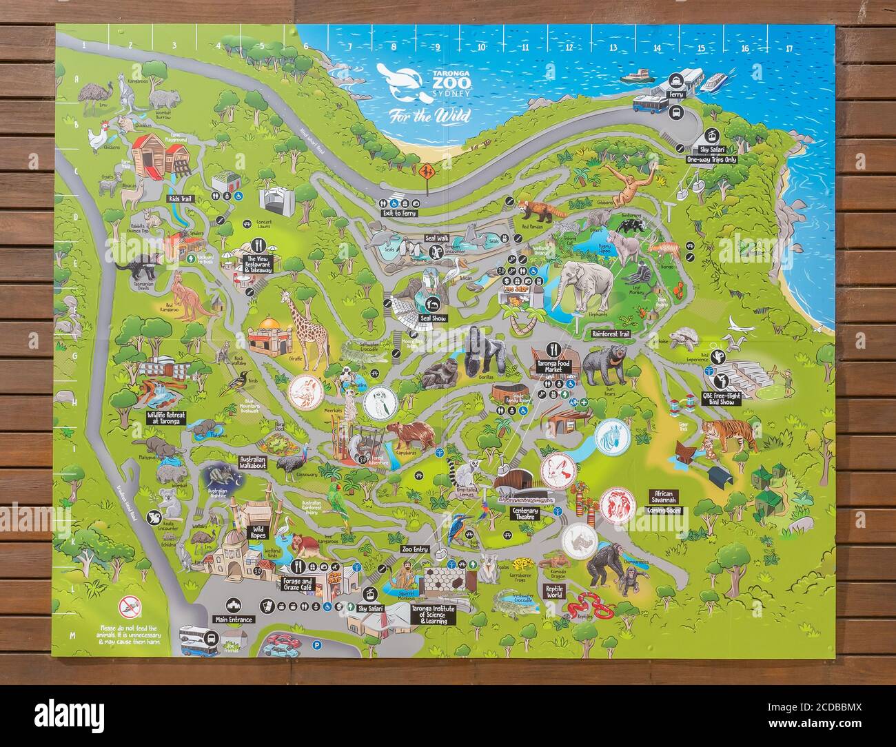Mappa dello zoo di taronga fotografías e imágenes de alta resolución