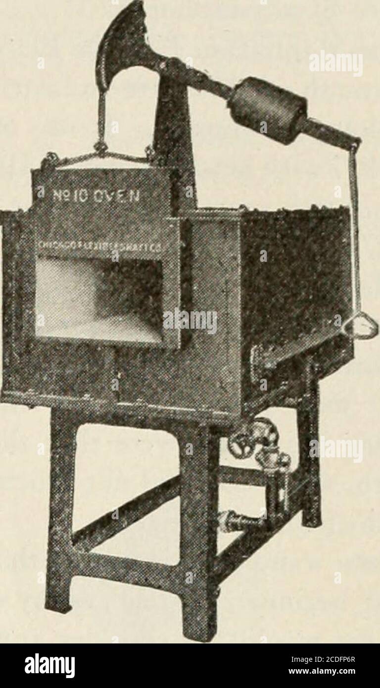 Revista de Educación Industrial . HORNO DE HORNO NO 1 PARA Carbonización,  Annealing y Hardening abertura de acero de alta velocidad, 5x9;  profundidad, 13KEstor espacio, 28x28conexiones de gas y aire, IXPeso