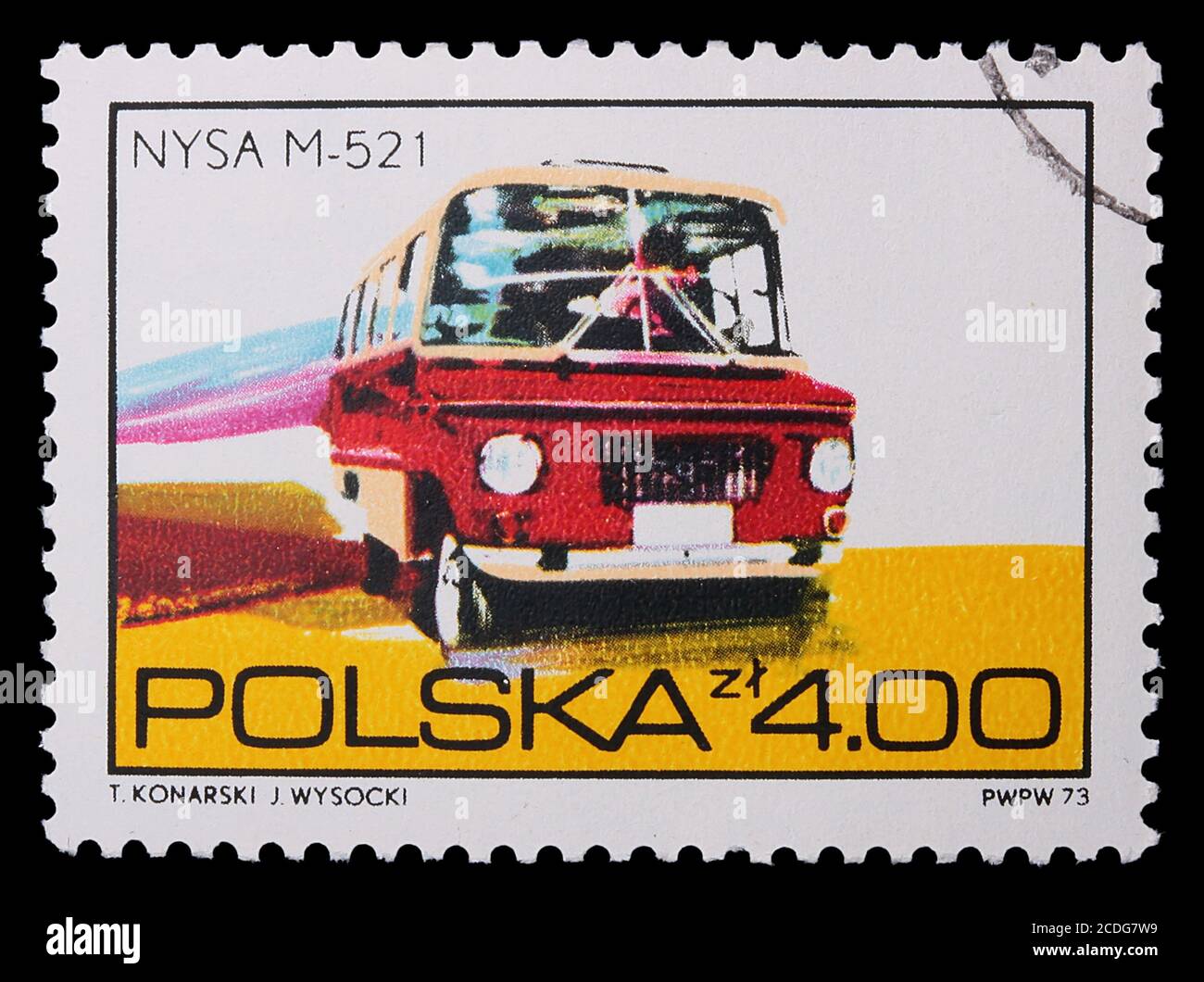 Polonia - ALREDEDOR de 1973: Un sello - NYSA M-521 Foto de stock