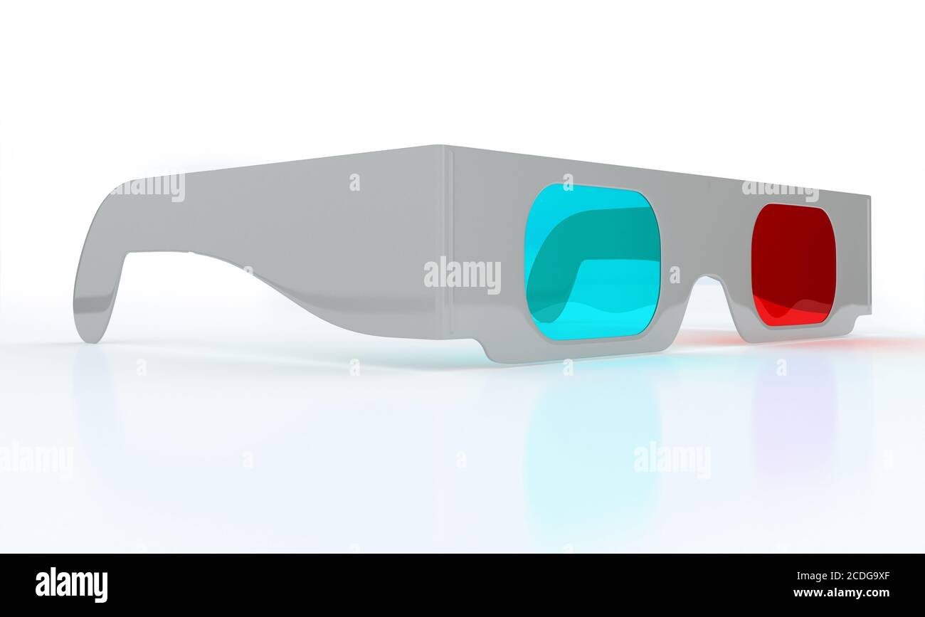 Gafas 3D estereoscópicas para ver televisión 3D Fotografía de stock - Alamy
