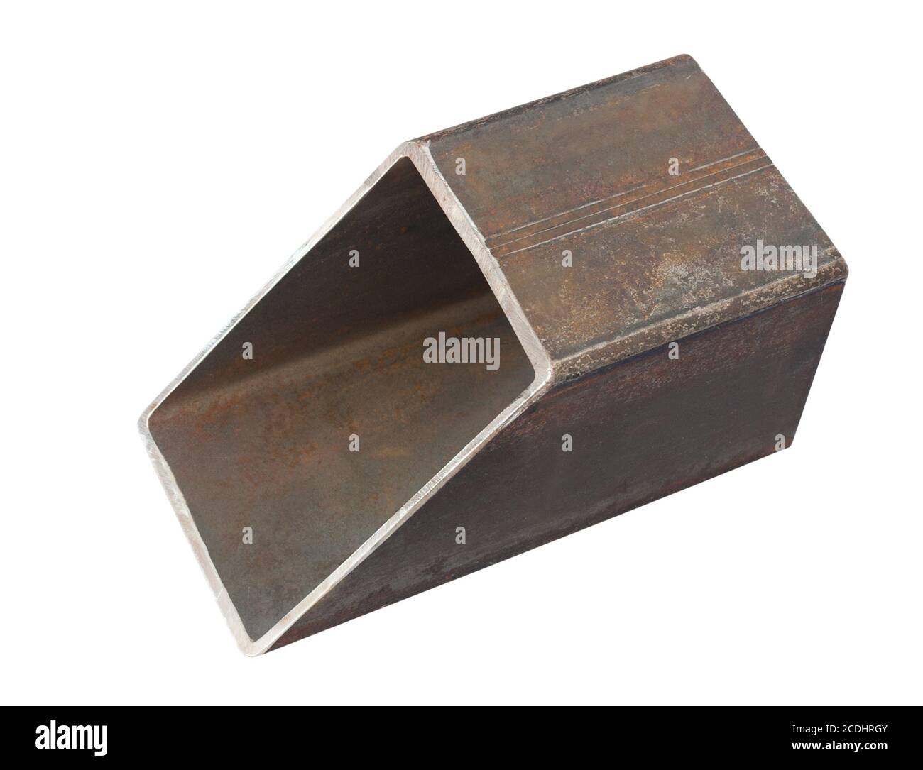 tubería rectangular de acero Foto de stock