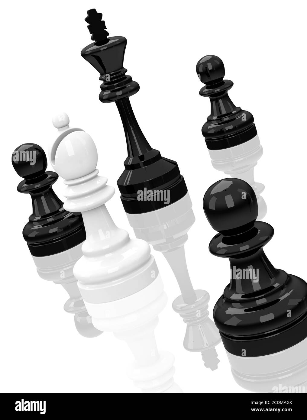 peones de ajedrez Foto de stock