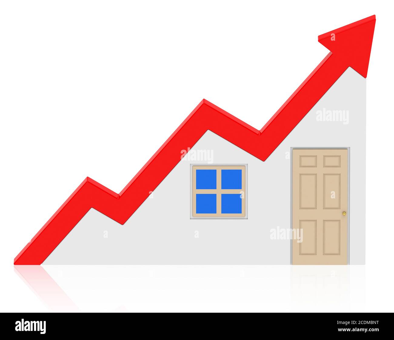 crecimiento del mercado de la vivienda Foto de stock