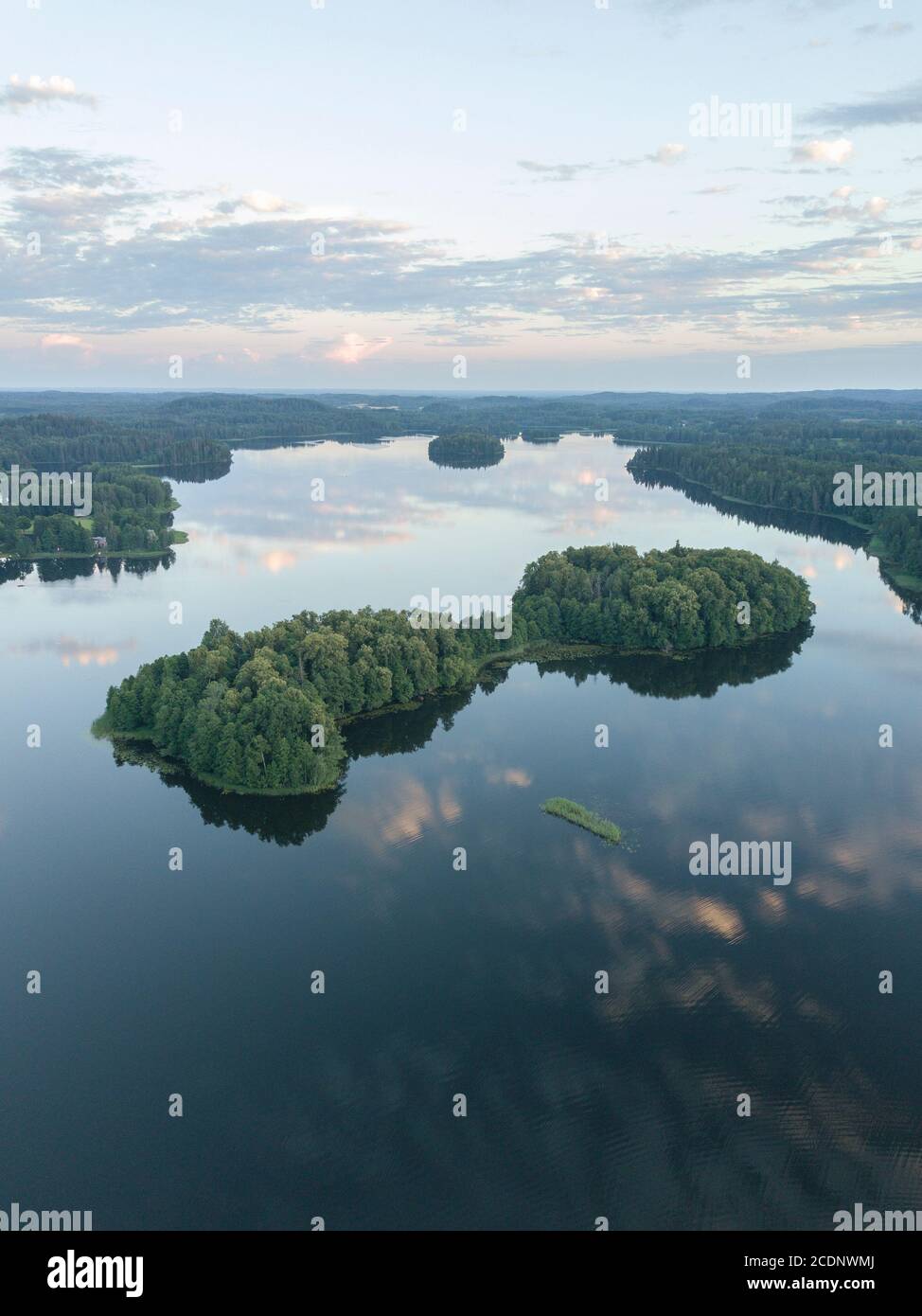 Naturaleza y paisaje estonio Foto de stock