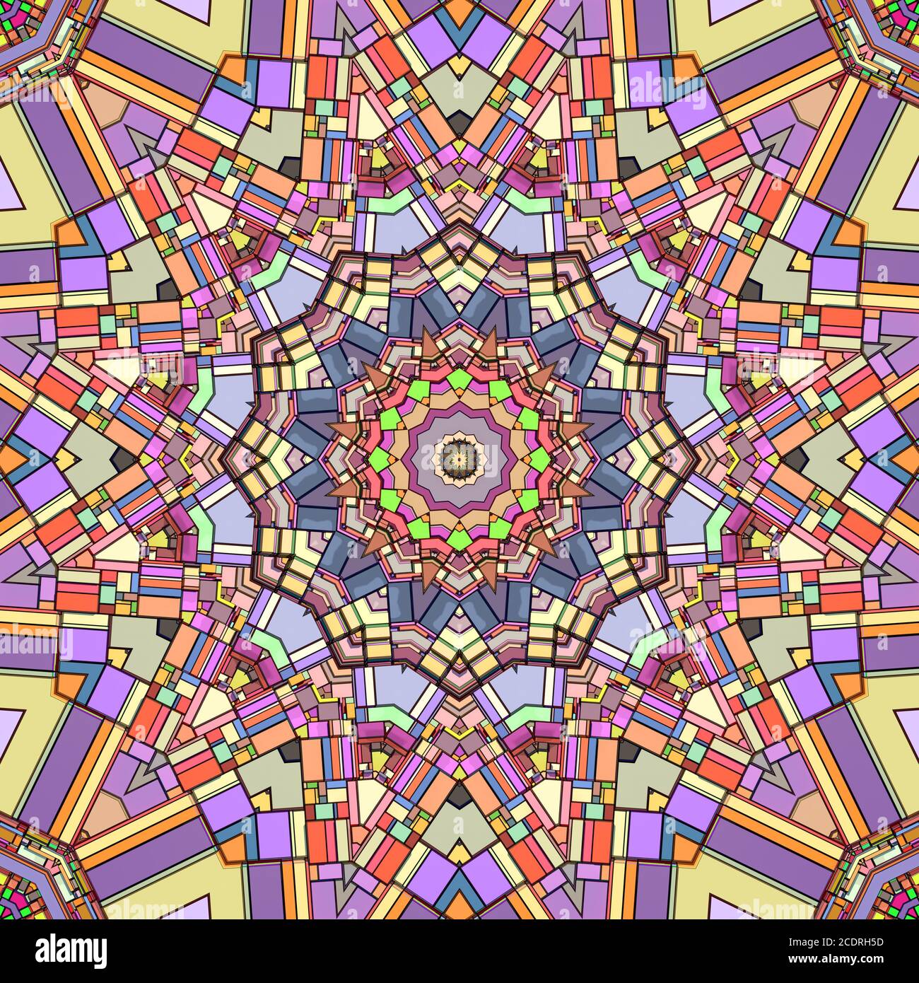 Patrón de color abstracto y fondo geométrico Foto de stock