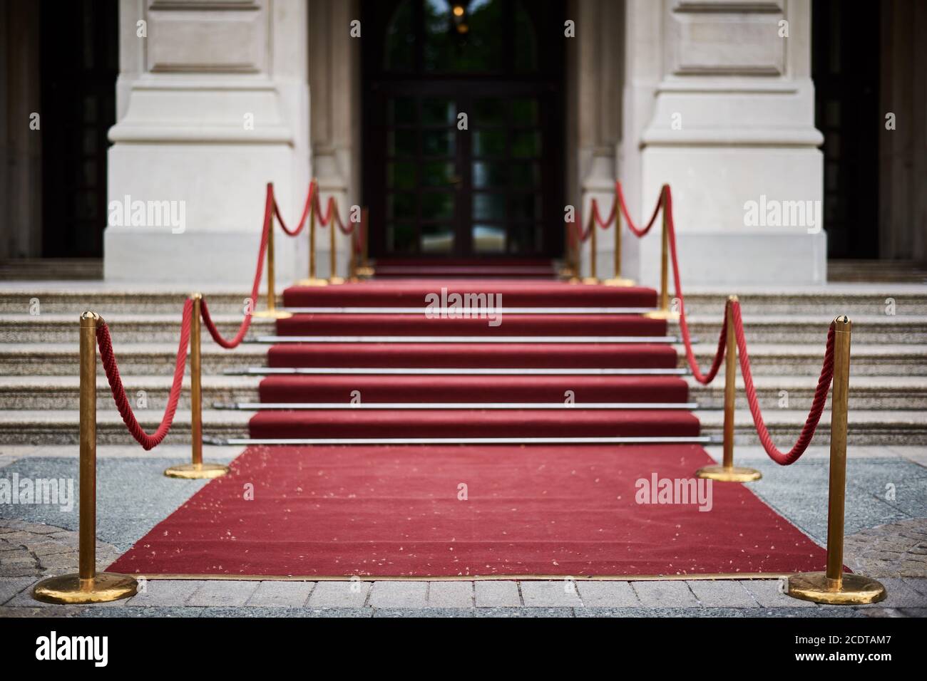 Alfombra roja, Alte Oper Frankfurt, Alemania Foto de stock