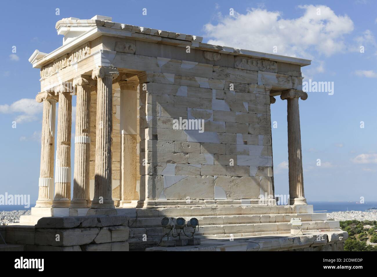 El Templo de Atenea Fotografía stock -