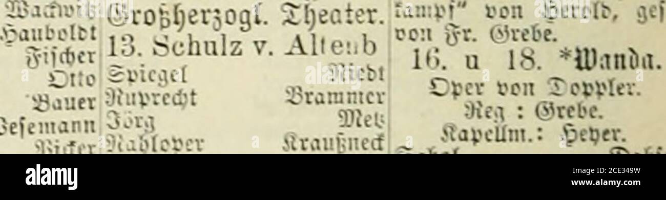. Deutsche Bühnen-Genossenschaft . )ii(bct McpbiftopbelcS gcrflev SEJur-,eliepp aitfs stflJt-shfBitt. |;;;j U. Bürger!, n. rom. ®£nä?r Satbarina FS itb ran TT«;-™«- SanifÄjCari SSauerl E|)alliI-2l)CiltCt.Si-erncri Xirección: 3cunB.h-f S säapeKmciilcr: Seriiboif.fitcbroM j;j.,i.. g,Jircri,5. ? Jpcv3 stiamb,!* 9!i*!er Sfidiel -tiänficr 1. 2. Xacitcit 3. Oiobinfon 9fc,v •Sac!nji*5 5.i!atin (Stall-, iittlvi Sifibev Viatb.in (Jbrbartt 9icd)a .TnoU iaia Otto leaipcfbcrr Spitoni Xerwifiii l-patriarcb <l.!tleny?Inbe?Innr. .vjioflcrbrnbet Foto de stock