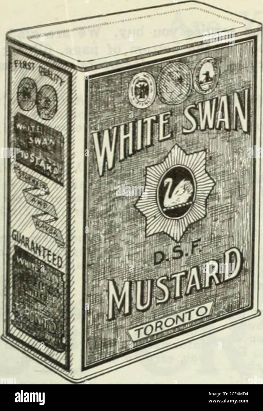La tienda canadiense abril-junio de 1920 . REAL ACADIASUGAR en cajas de 2 y  5 libras; 10, 20 y 100 libras. Bolsas:medio-barriles y barriles. Caaia el  nombre del azúcar más fino
