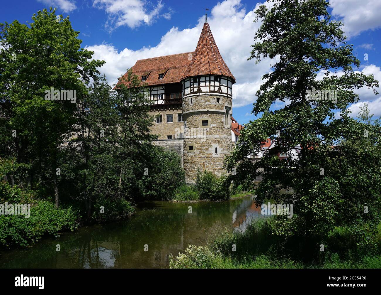 castillo en la ciudad de Balingen, Alemania Foto de stock
