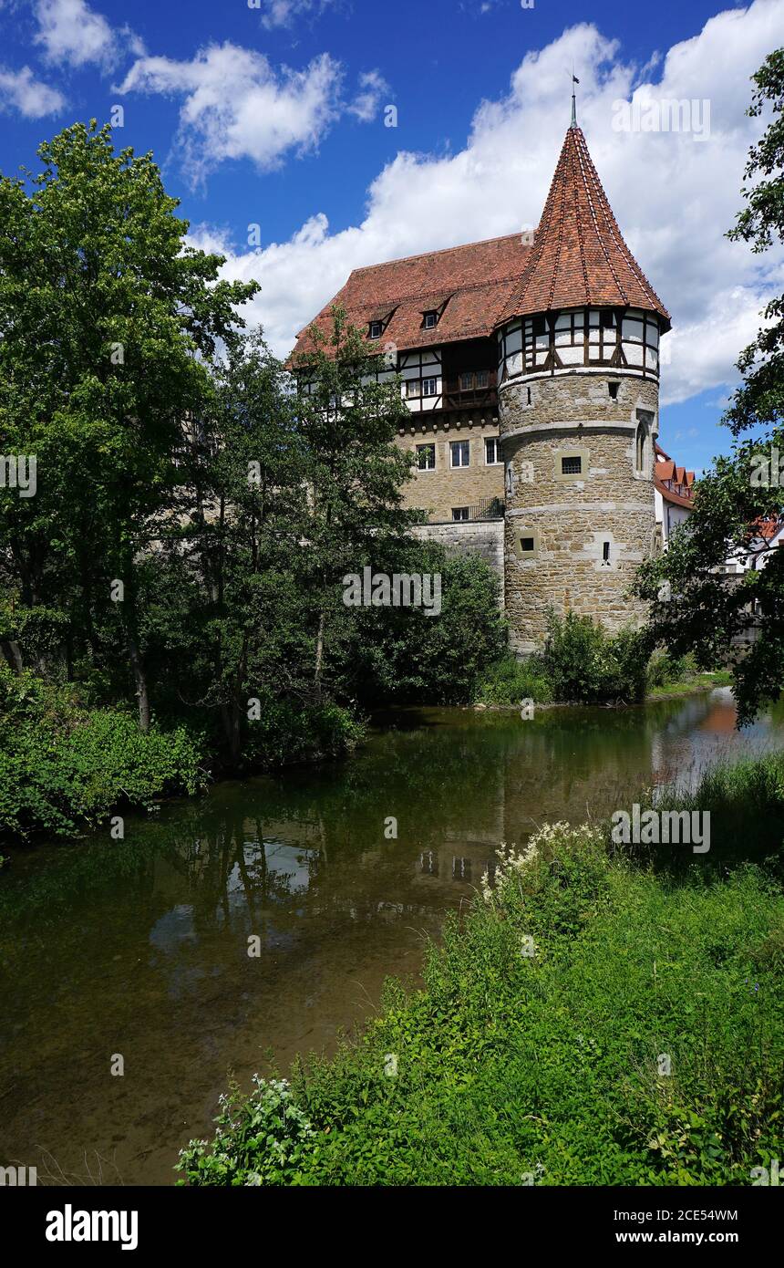 castillo en la ciudad de Balingen, Alemania Foto de stock