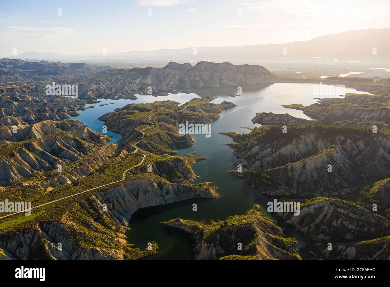 Paisaje de otro mundo en Barrancos de Gebas, cerca de Murcia, España Foto de stock