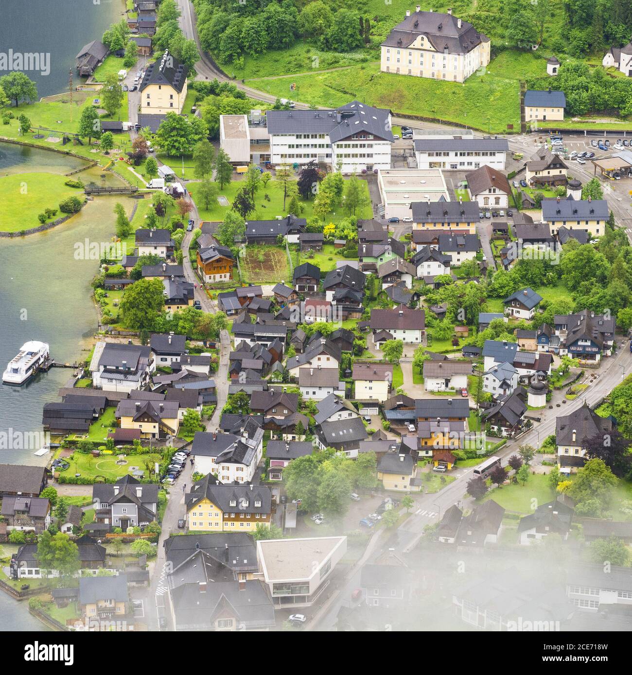 La ciudad austriaca de Hallstatt. Foto de stock