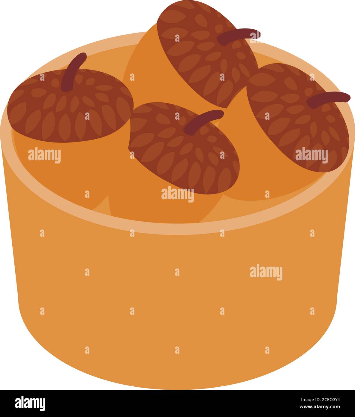 Icono de temporada de otoño, estilo isométrico Ilustración del Vector