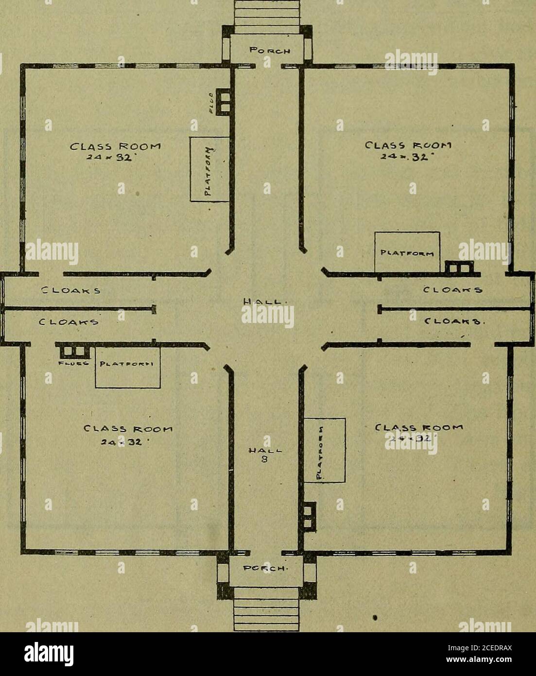 . Planes y especificaciones para las casas escolares. • 2>treRCH F*EF