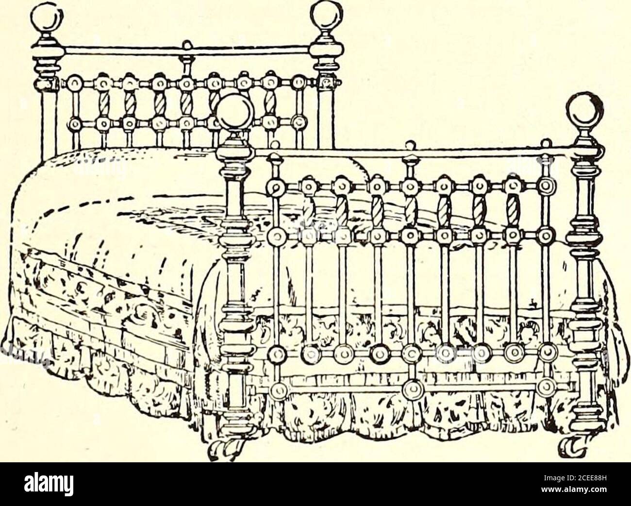 La revista McClure. Inglés Brass y Ironi bedsteads en diseños únicos. Estos  bedsteads agregan belleza y alegría a la cámara de cama, y son cómodos,  limpios, ele-gant y económicos. Catálogos y