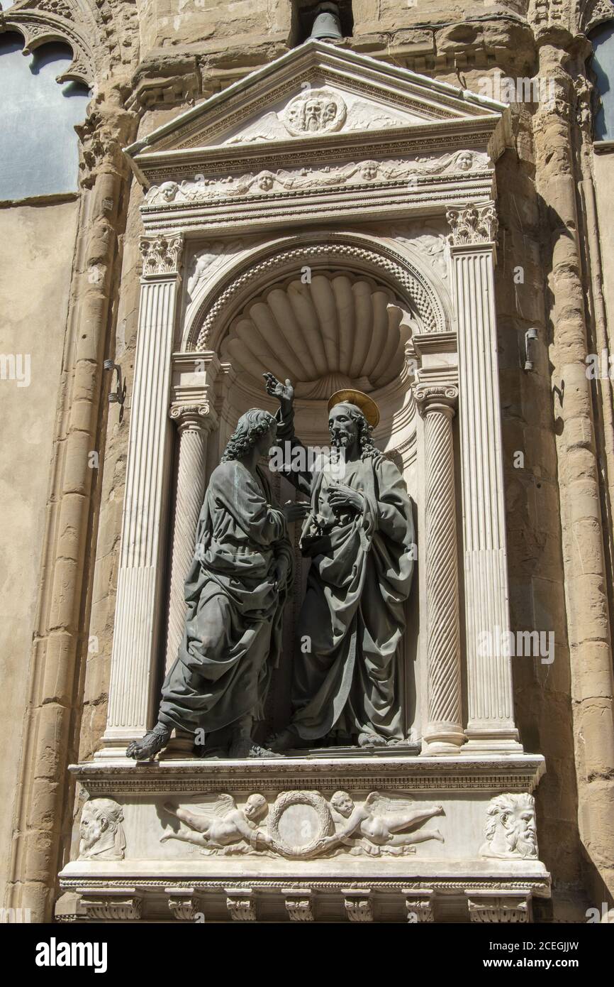 La iglesia de Orsanmichele en Florencia Foto de stock