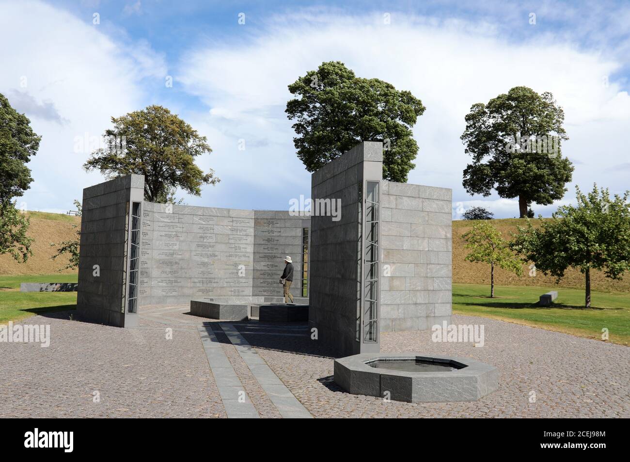 Kastellet Memorial al esfuerzo Internacional desde 1948 en Copenhague Foto de stock
