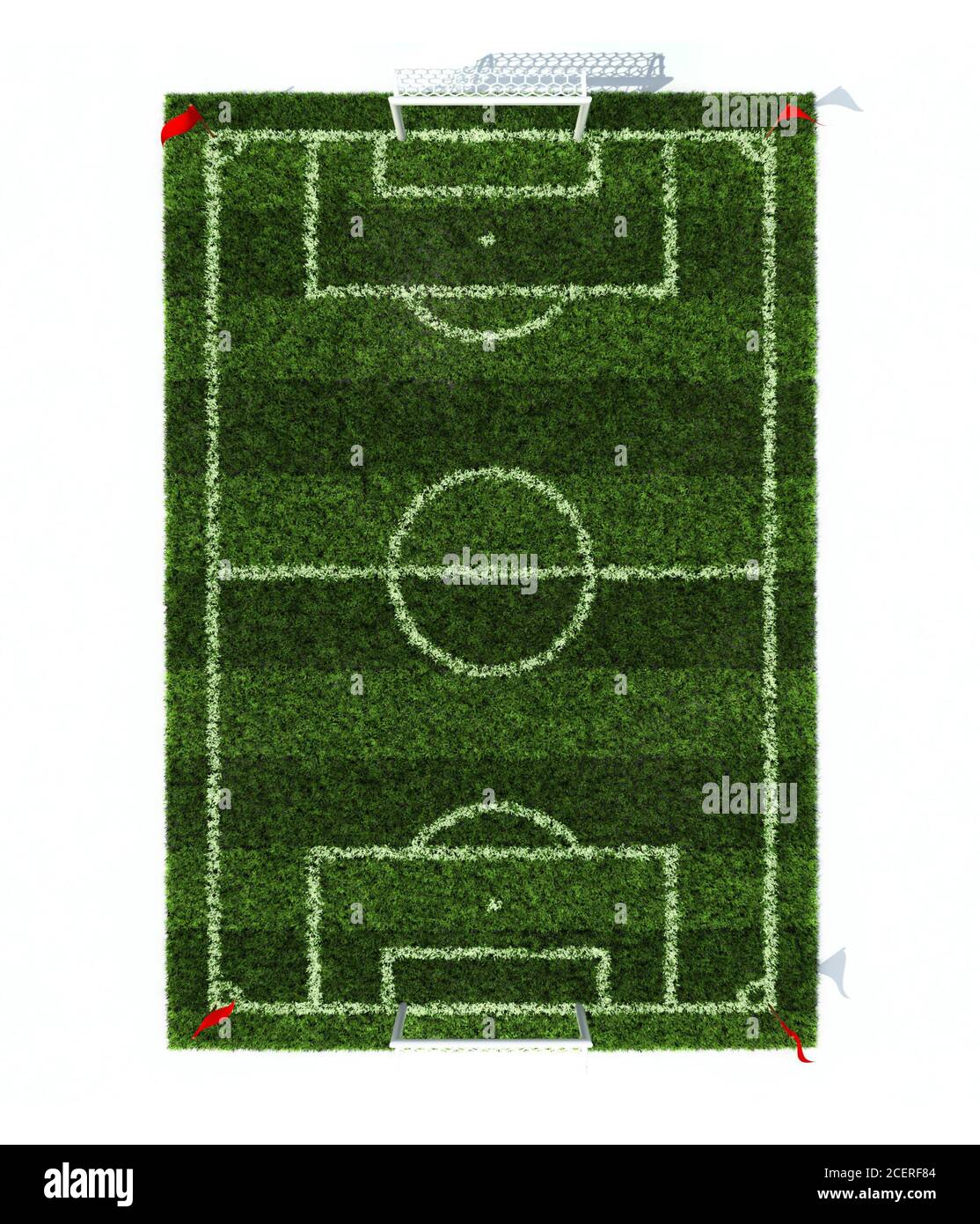 Isolated football field Imágenes recortadas de stock - Alamy