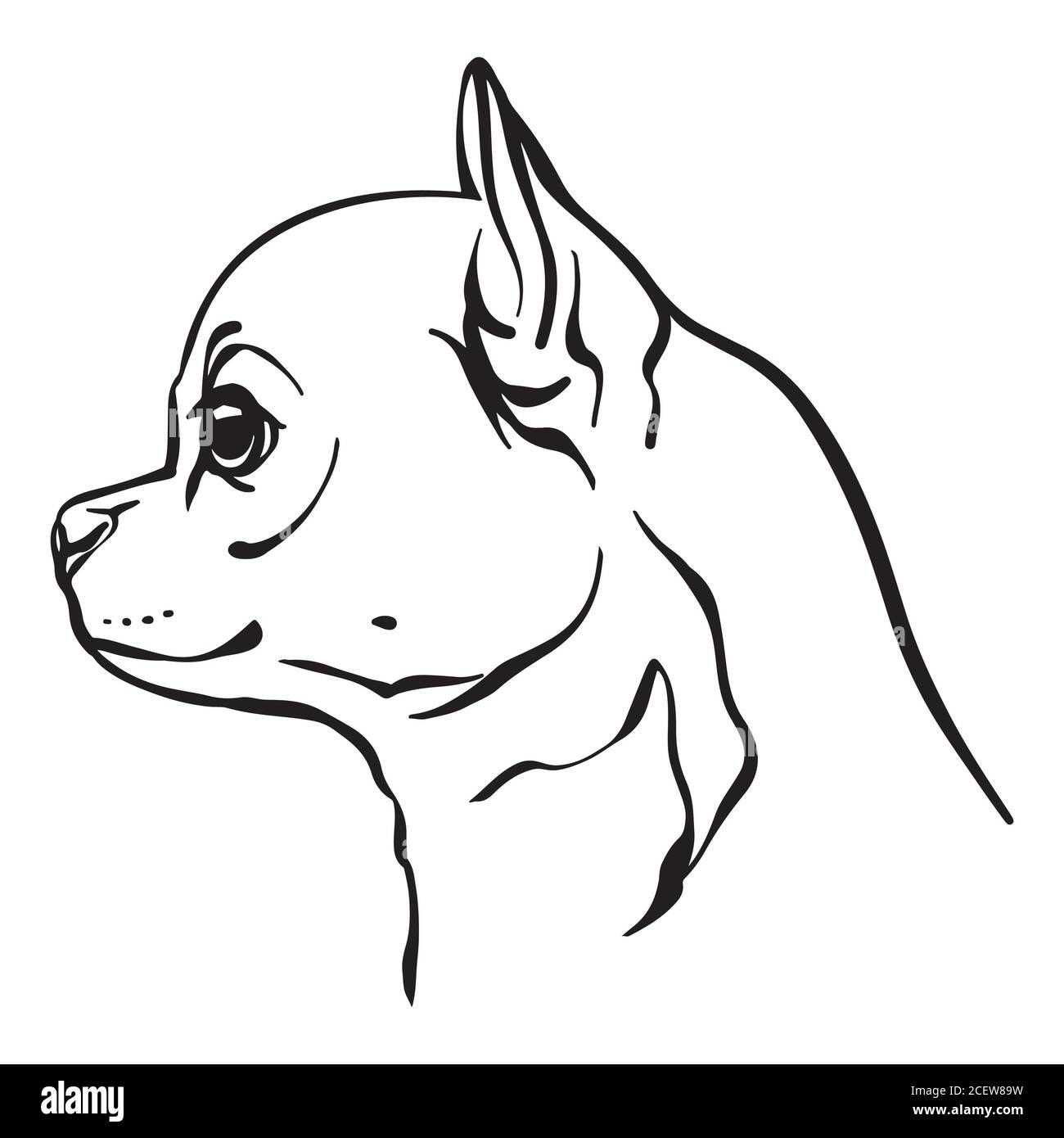 Logotipo de chihuahua perro Imágenes vectoriales de stock - Alamy