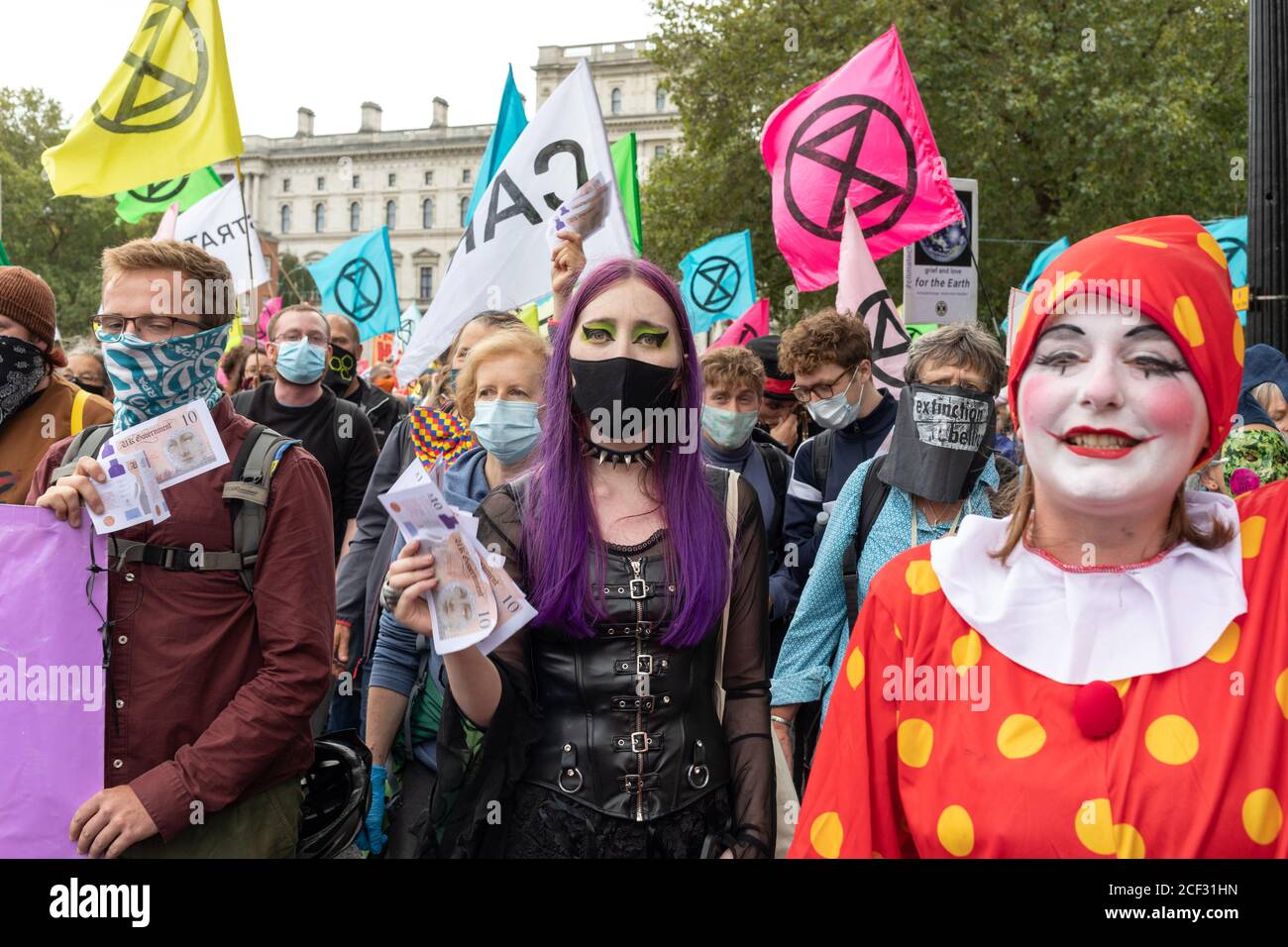 Londres - 3 de septiembre de 2020 - Extinction Rebellion Demonstration - Fotógrafo : Brian Duffy Foto de stock