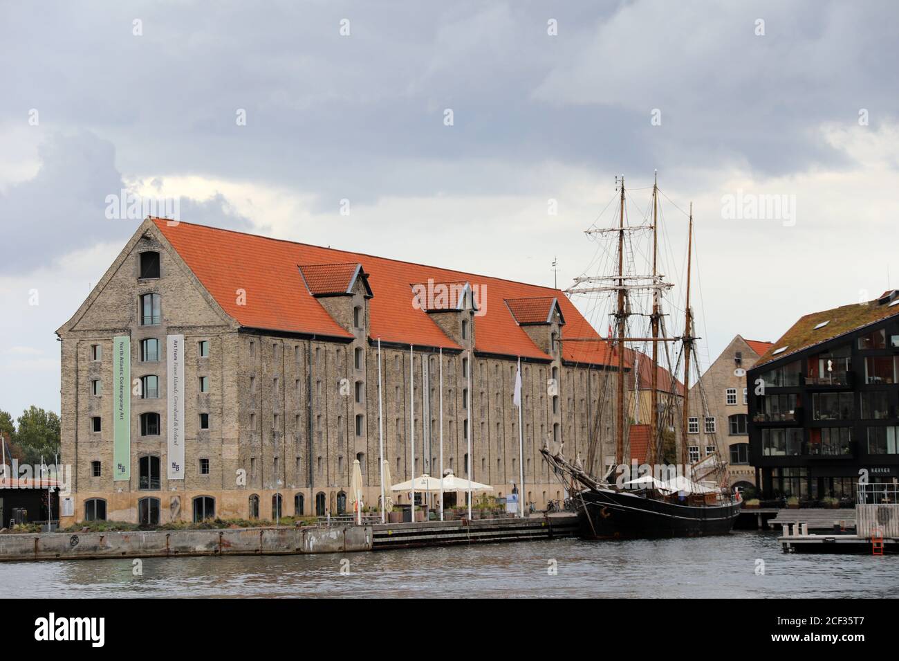 North Atlantic House en Christianhavn en Copenhague Foto de stock