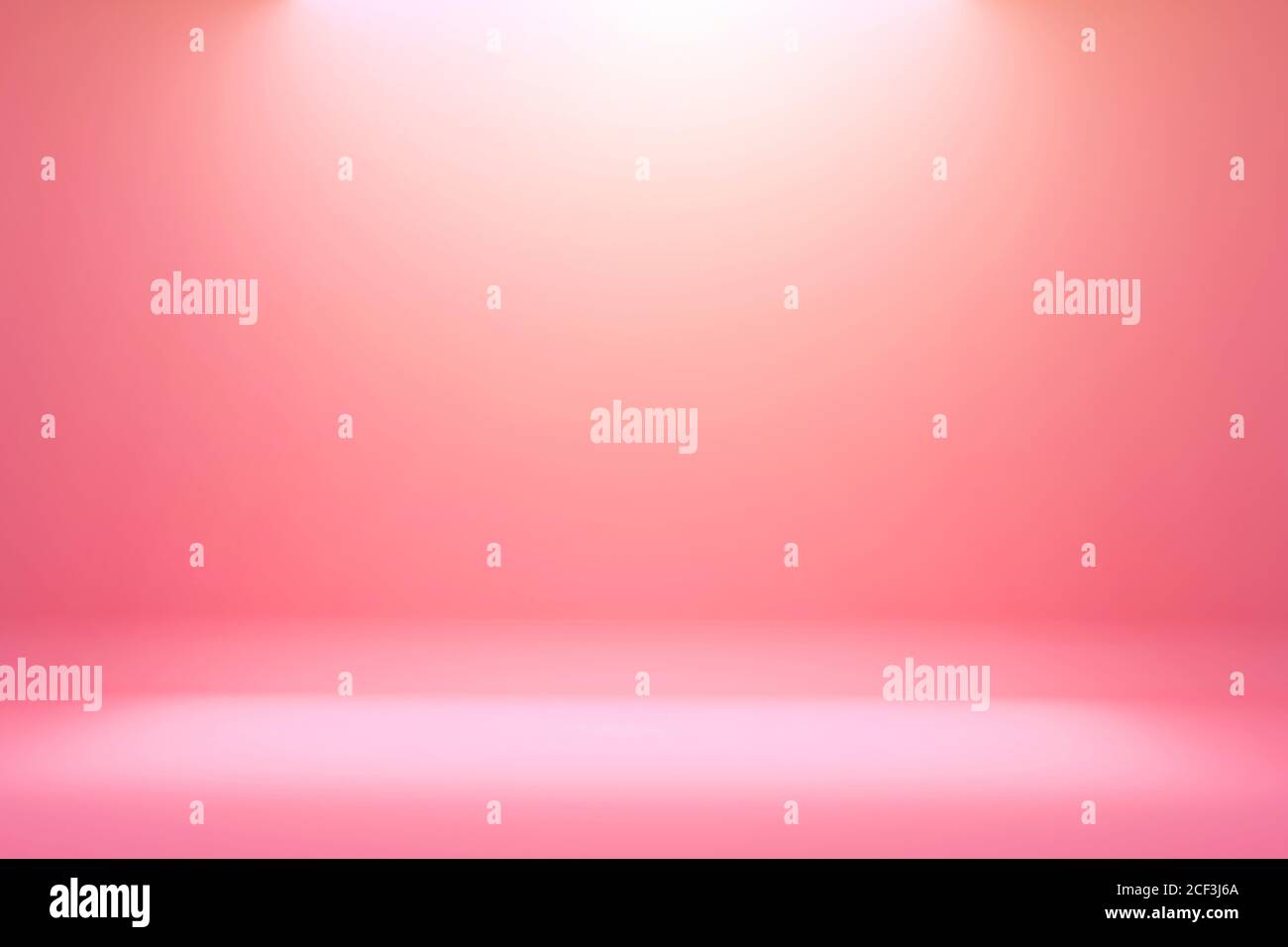 Fondo blanco con gradiente rosa claro y pantalla de producto. Blanco fondo o estudio vacío con piso de la habitación. Textura de fondo abstracto de rosa claro. Foto de stock