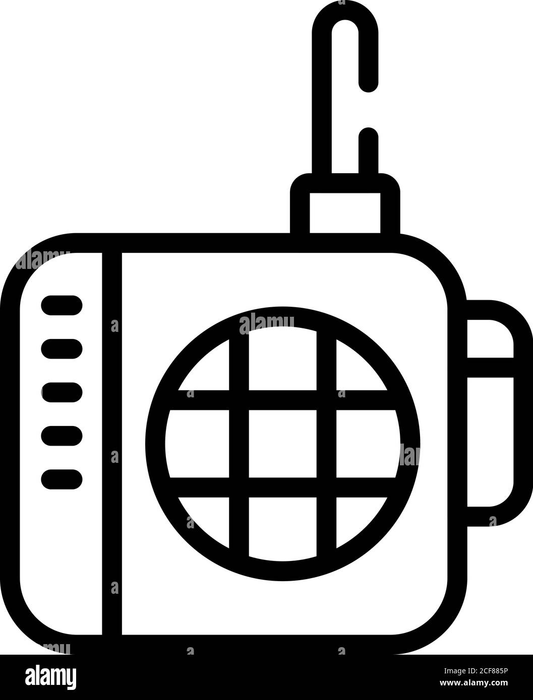 Bebé walkie talkie icono, estilo contorno Imagen Vector de stock - Alamy