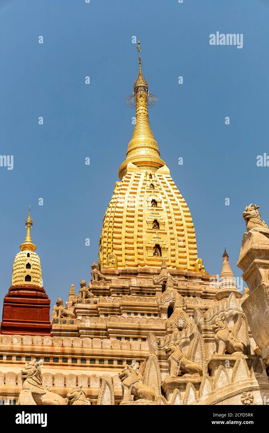 El Templo de Ananda, Bagan, Myanmar Foto de stock