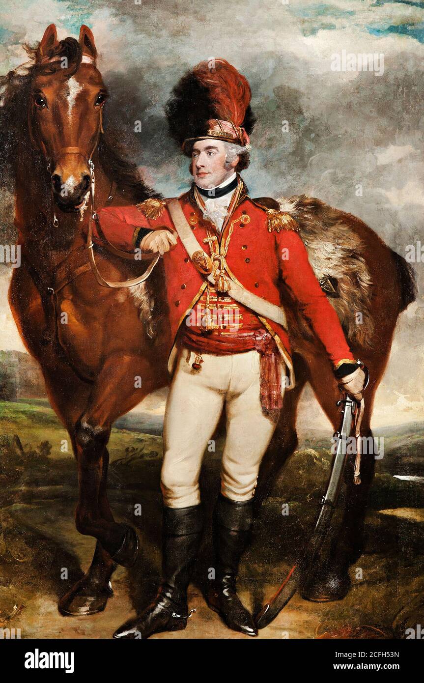 Martin Archer Shee, mayor o'Shea de la leal Legión de Cork, 1798 Óleo sobre lienzo, Galería de Arte de Australia del Sur Foto de stock