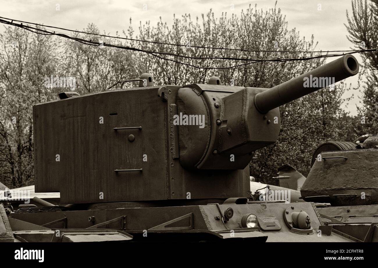 Foto tanque pesado kv-2, modelo 1940 Foto de stock