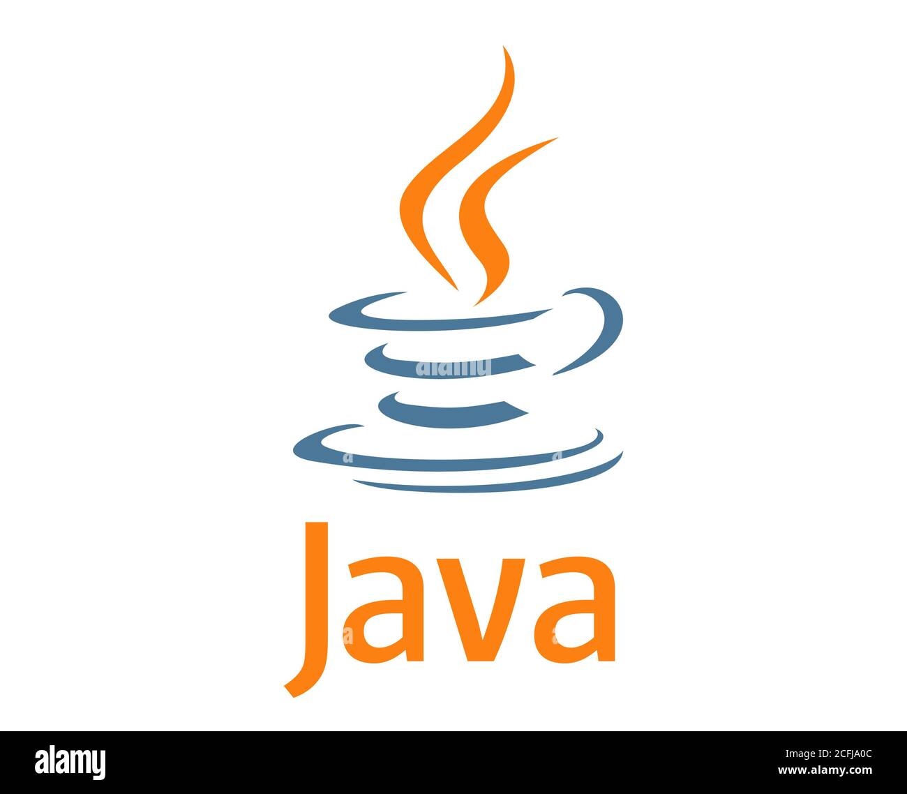 Programación Java Foto de stock
