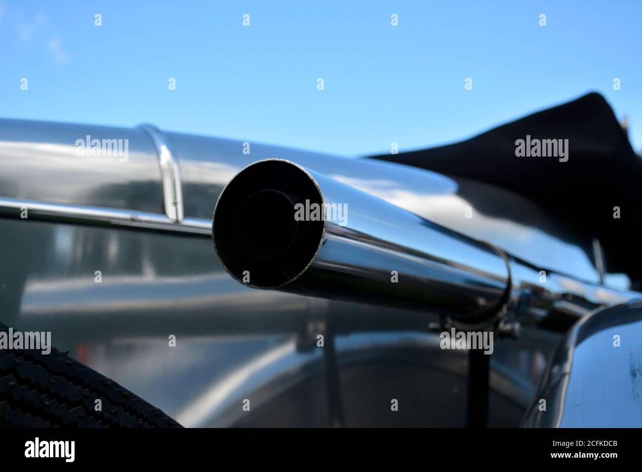 Detalle de un coche de carreras Alvis 12/50 Ducksback Foto de stock