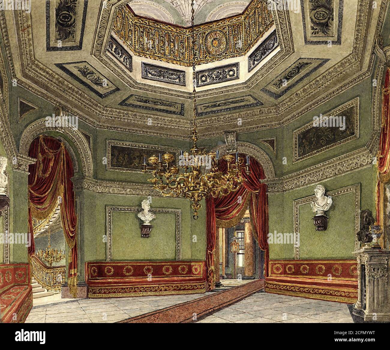 Wild Charles Carlton House The Vestibule British Escuela siglo