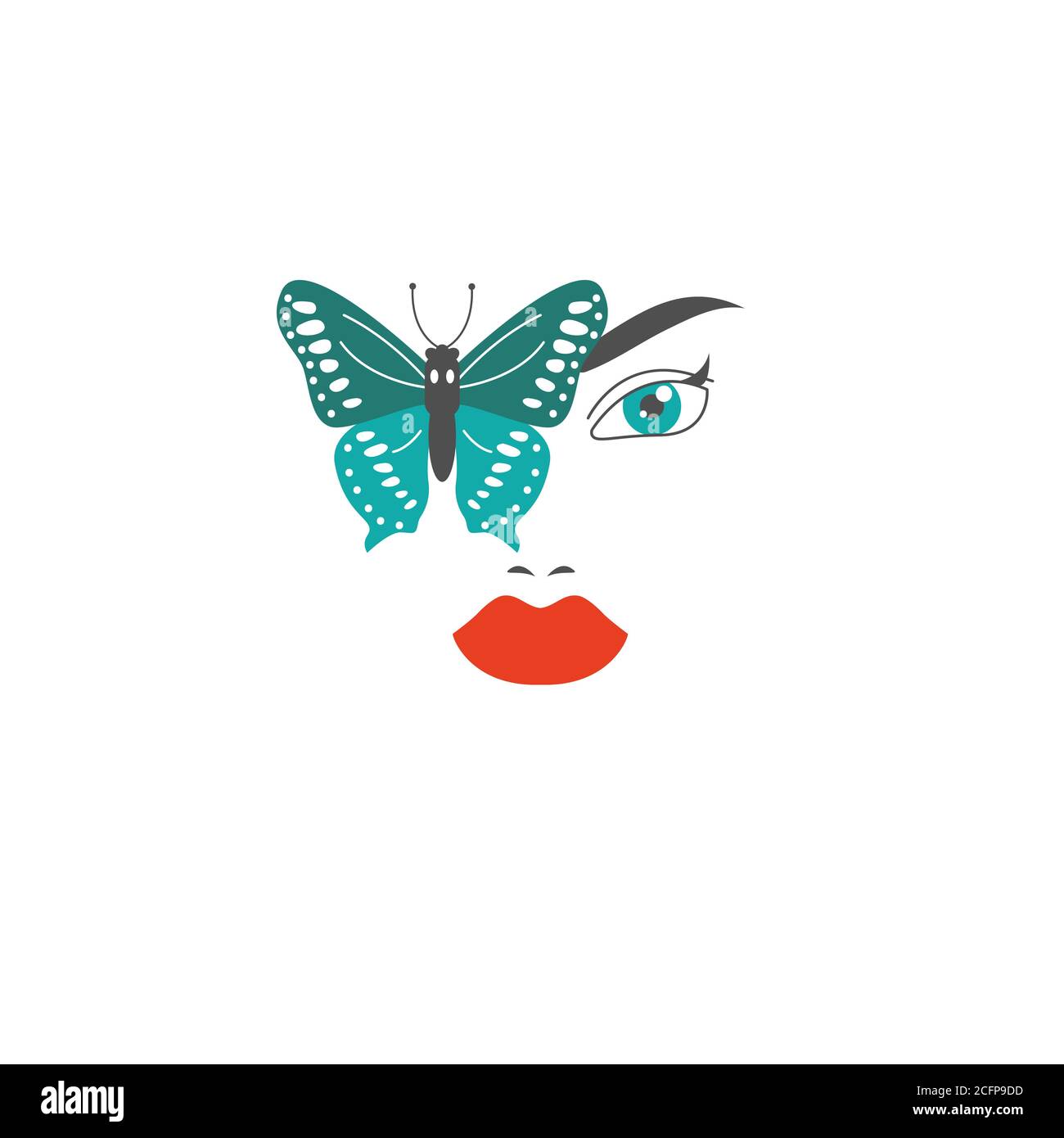 pix Logo Mariposas De Lado https www alamy es hermosa cara y mariposa logo para salon de belleza spa image371127945 html