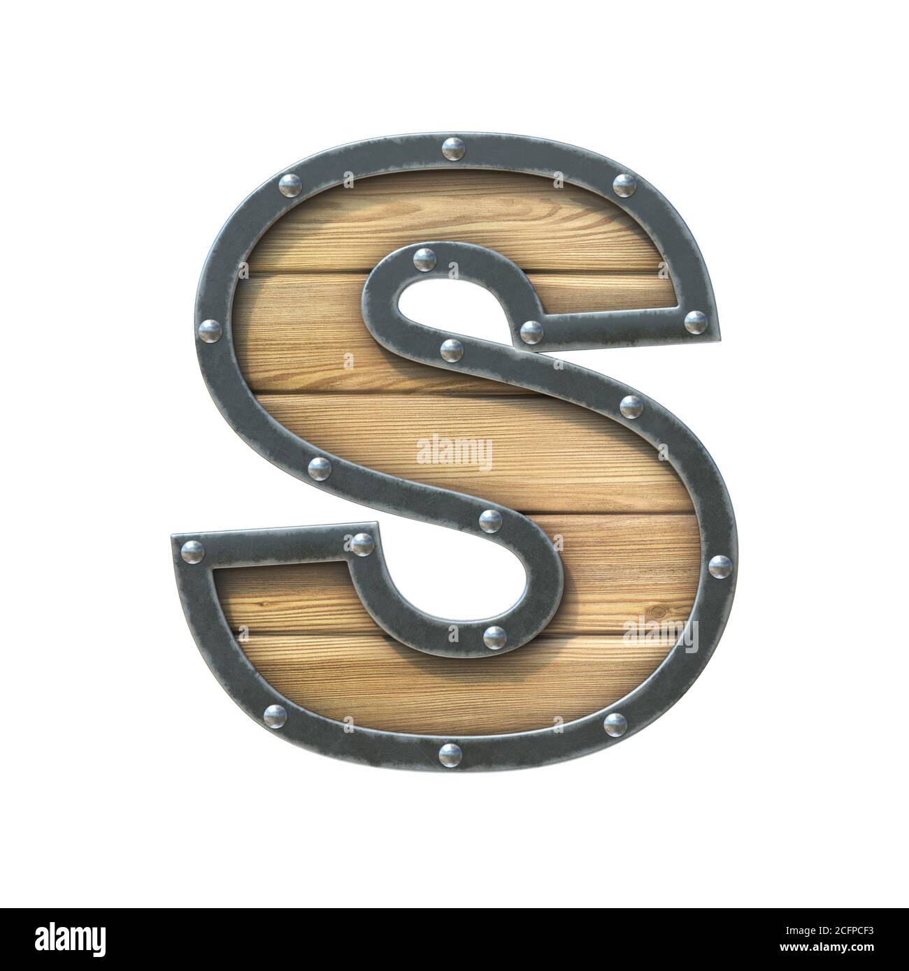Muchas de las pequeñas letras de madera que componen la letra S Fotografía  de stock - Alamy