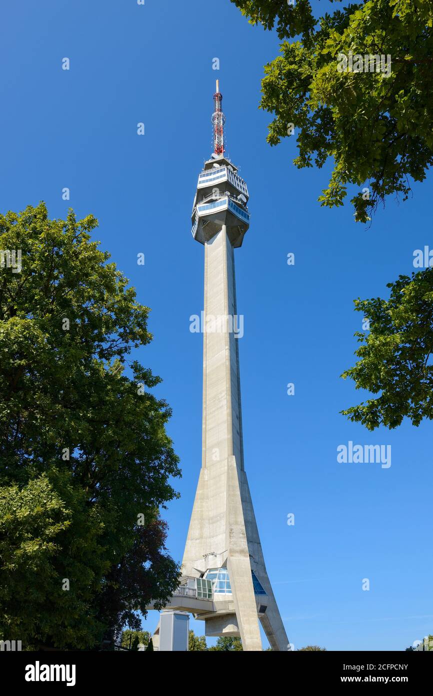 Torre avala, Belgrado, Serbia Foto de stock
